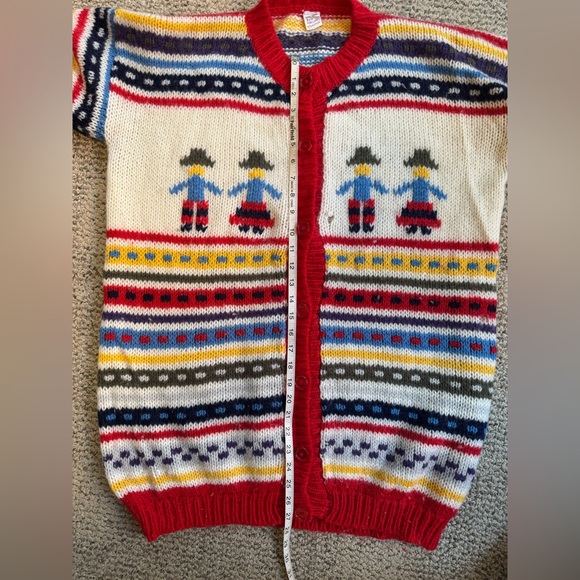 Colorful Patterned Women's Cardigan - Picture 11 of 11